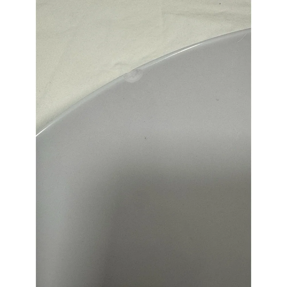 White Melamine 11 In Dinner Plate Has Small Chip‎ On Corner